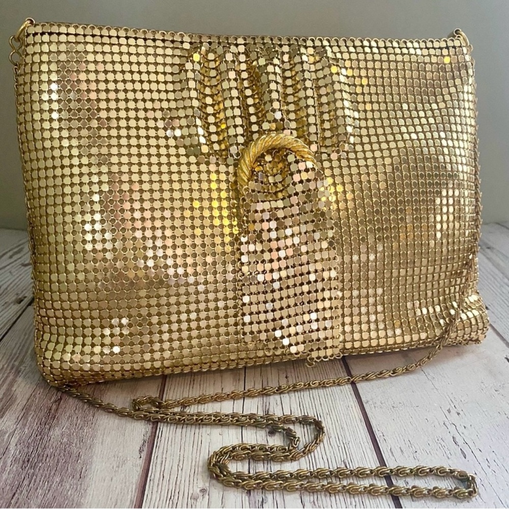 Vintage Gold Chain Mail Evening Bag